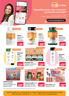 Teta drogerie eshop od 6.11. do 18.11.2025
