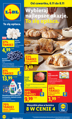 Leták Lidl Polsko 6.11.-8.11.2025