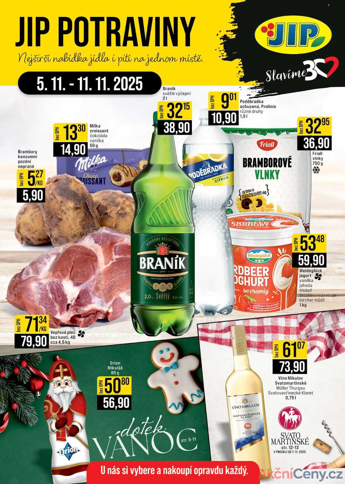 JIP Cash & Carry České Budějovice, Most, Náchod, Polička, Sušice a Svoboda nad Úpou 5.11. - 11.11. strana 1