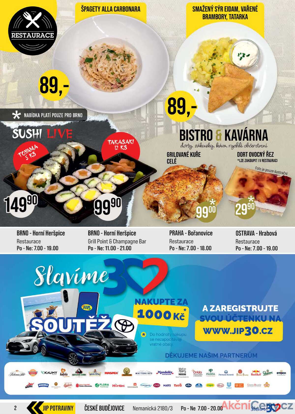 JIP Cash & Carry České Budějovice, Most, Náchod, Polička, Sušice a Svoboda nad Úpou 5.11. - 11.11. strana 2