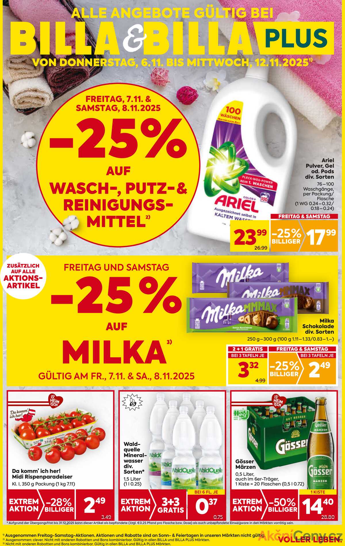 Leták BILLA Rakousko 6.11.-12.11.2025 - BILLA&BILLA PLUS strana 1