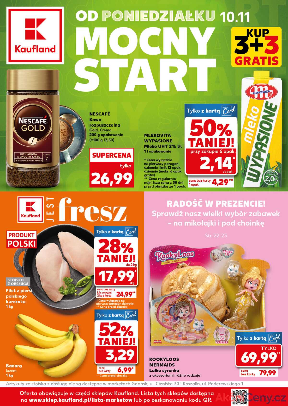 Leták Kaufland Polsko 10.11.-12.11.2025 - Silný start strana 1