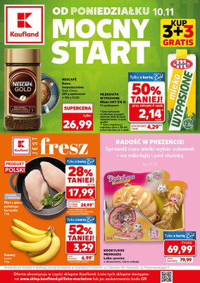 Leták Kaufland Polsko 10.11.-12.11.2025 - Silný start