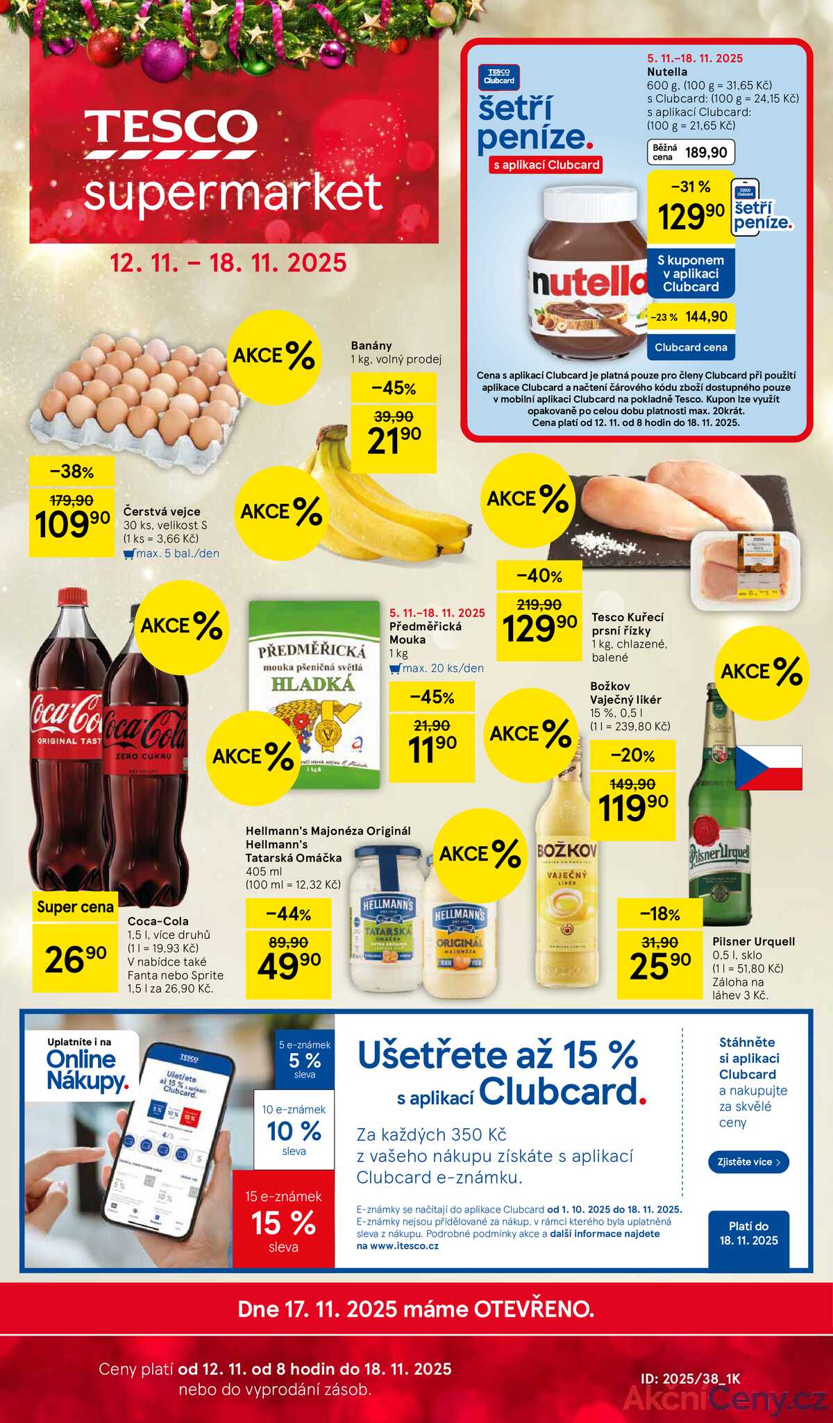 Tesco supermarkety od 12.11. do 18.11.2025 strana 1