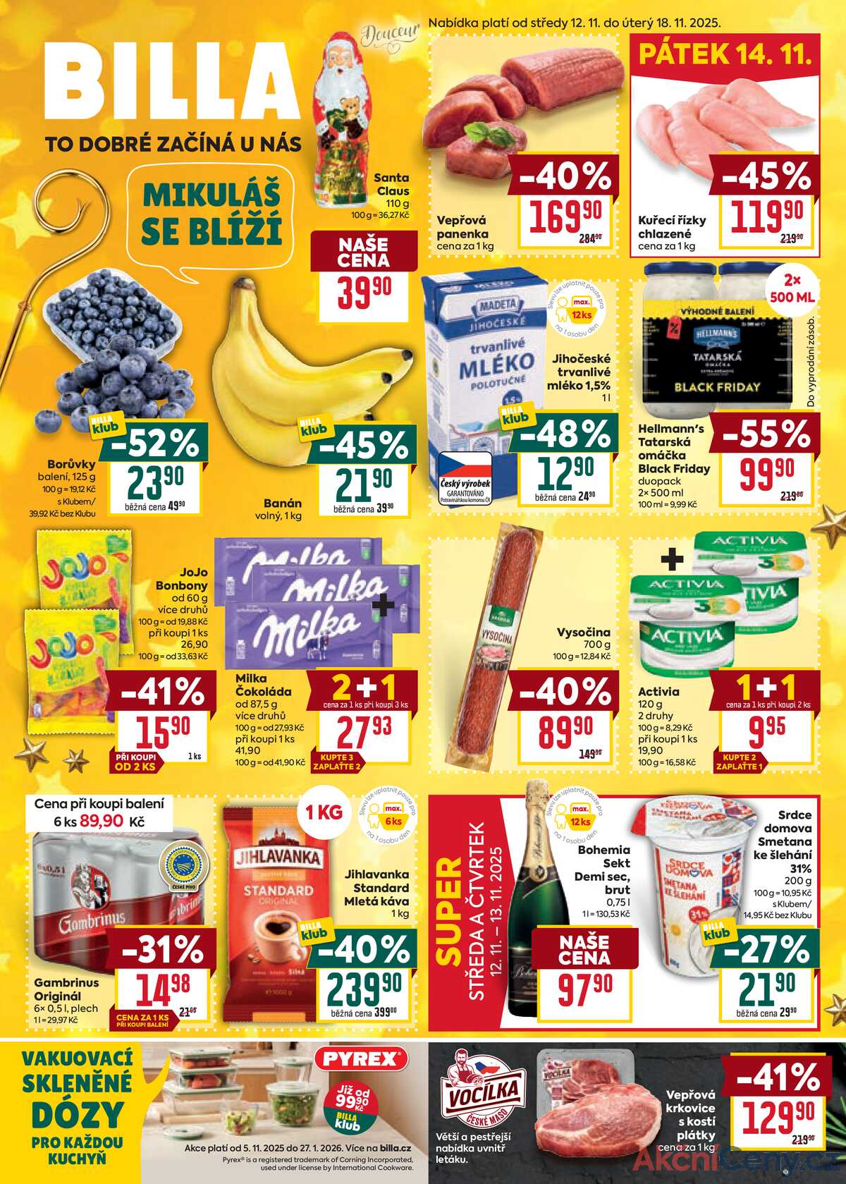 Billa malý leták od 12.11. do 18.11.2025 strana 1