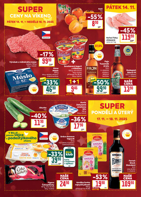 Billa malý leták od 12.11. do 18.11.2025