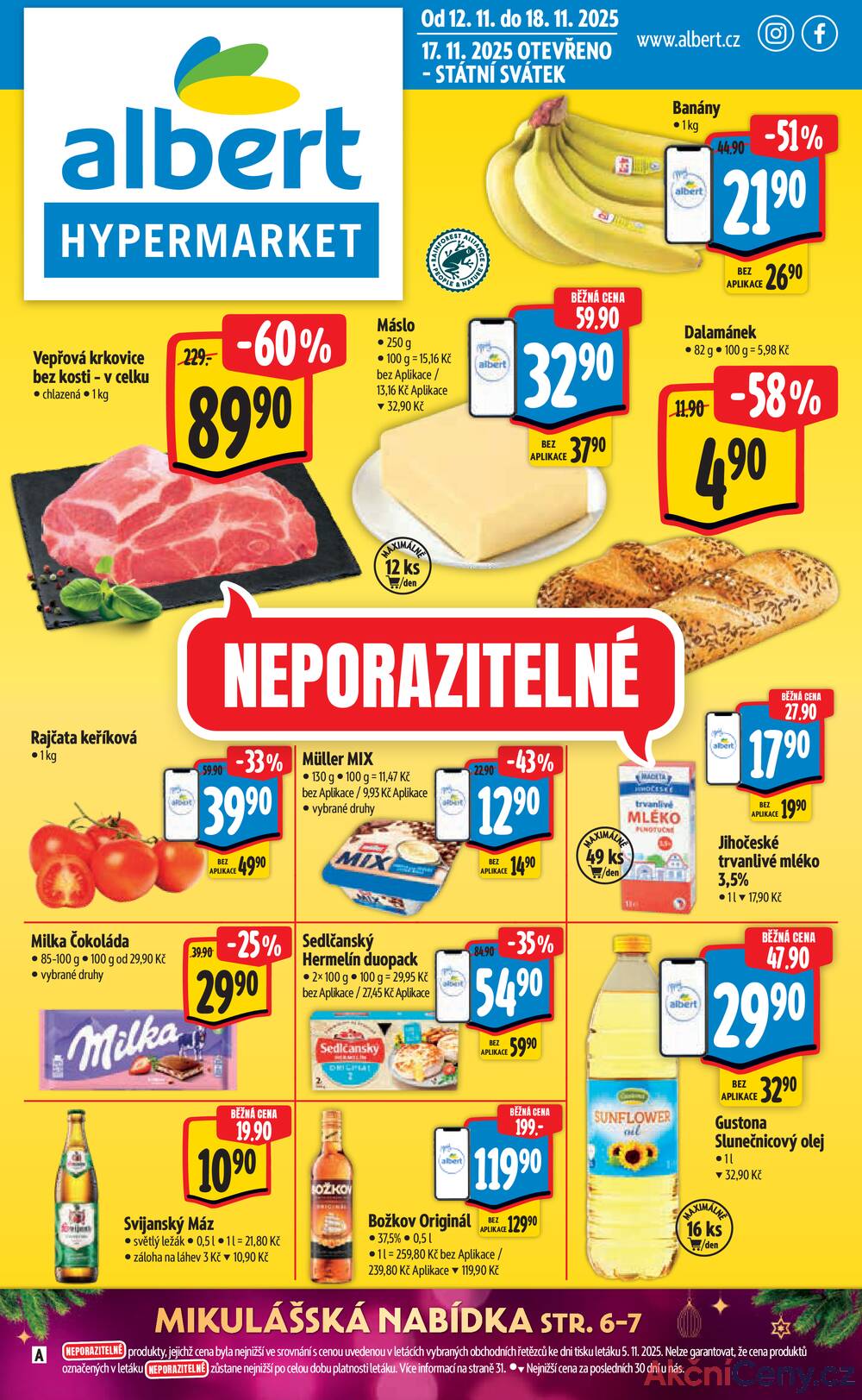 Leták Albert - Albert Hypermarket Jihomoravský od 12.11. do 18.11.2025 - strana 1