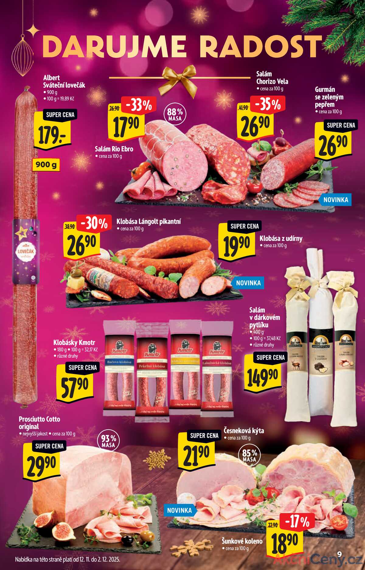 Albert  Hypermarket katalog Deli od 12.11. do 31.12.2025 strana 9