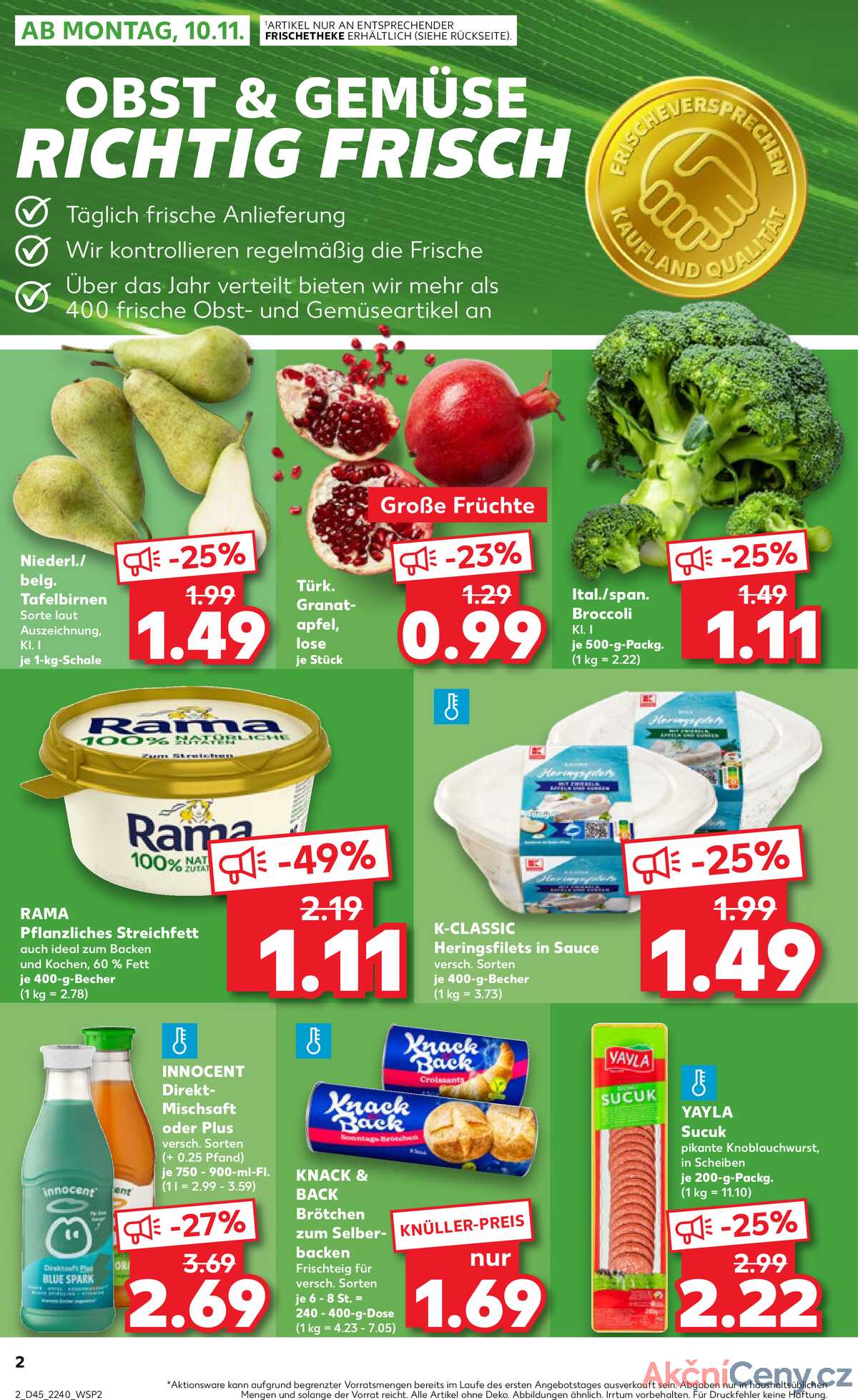 Leták Kaufland Německo 9.11.-12.11.2025 strana 2