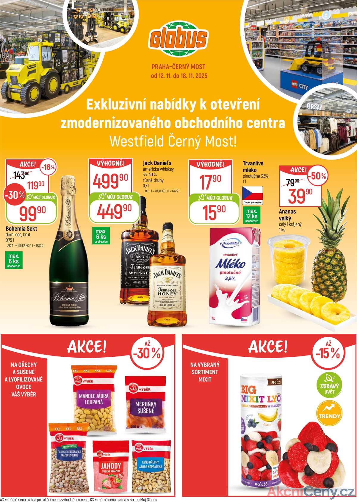 Akční leták Globus 12.11. - 18.11.2025 - Globus Praha - Centrum Černý Most strana 2