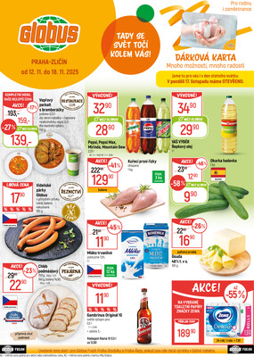 Akční leták Globus 12.11. - 18.11.2025 - Globus Praha - Zličín
