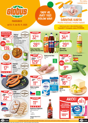 Akční leták Globus 12.11. - 18.11.2025 - Globus Pardubice