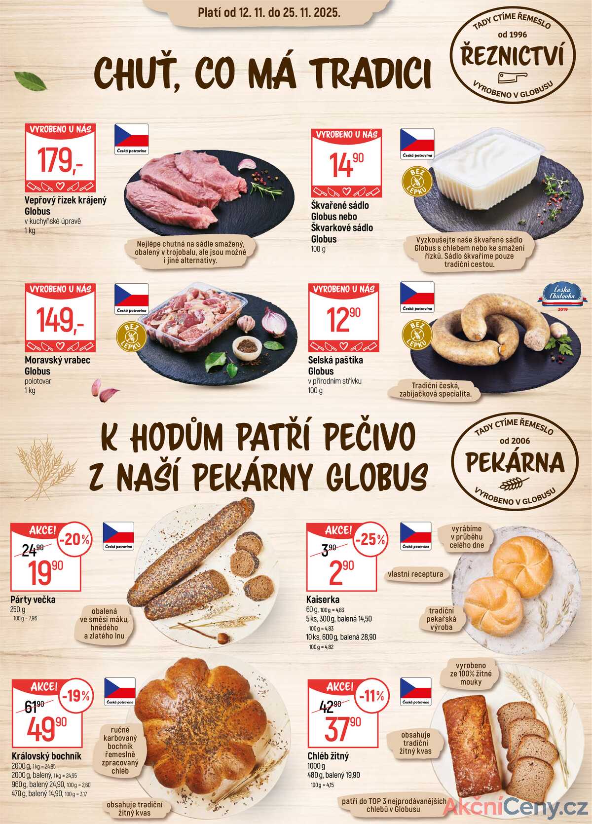 Akční leták Globus 12.11. - 25.11.2025 - Globus Praha - Štěrboholy strana 2