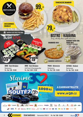 JIP Cash & Carry České Budějovice, Most, Náchod, Polička, Sušice a Svoboda nad Úpou od 12.11. do 18.11.2025