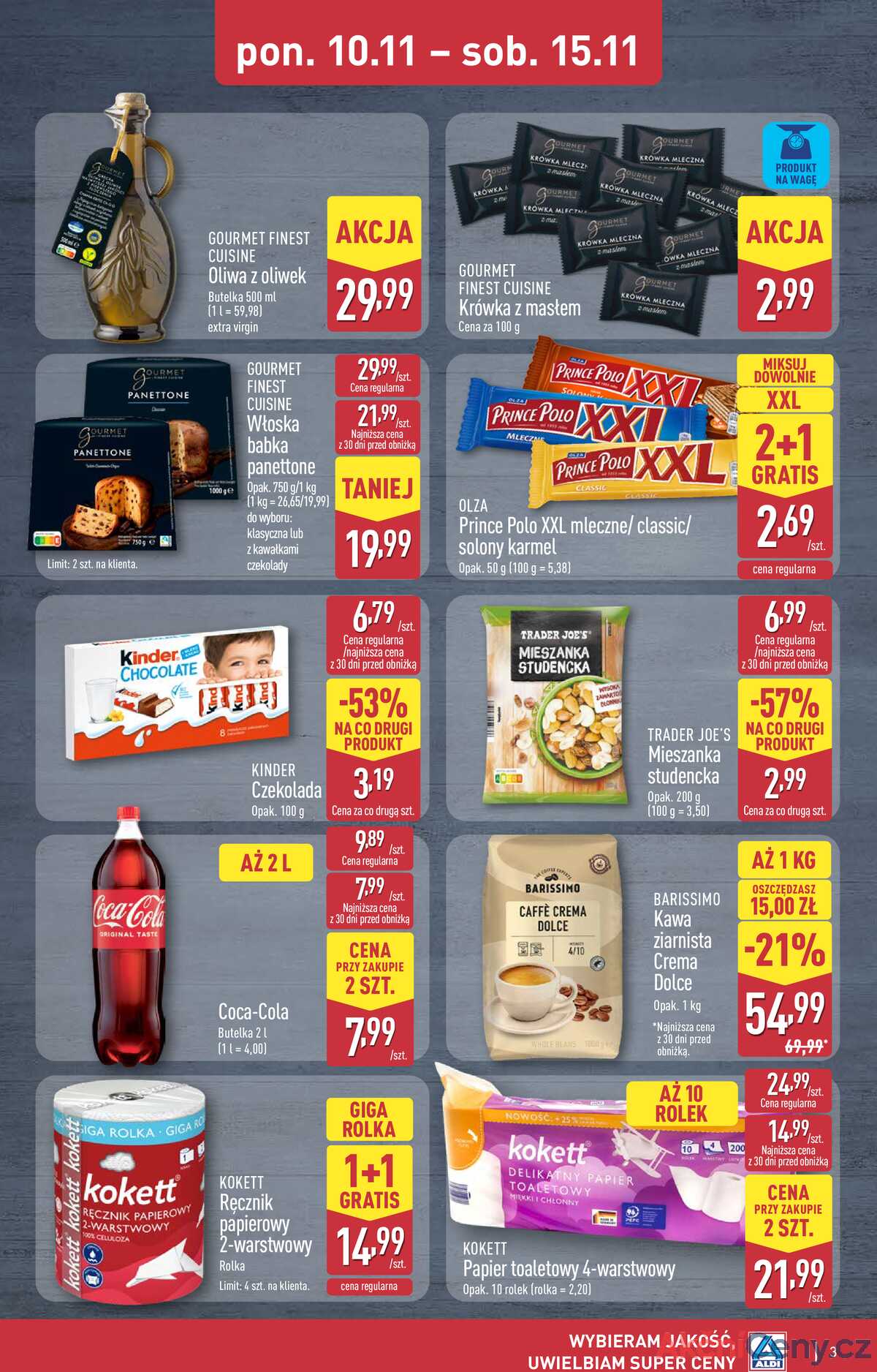Leták Aldi Polsko 13.11.-15.11.2025 - Víkendová nabídka strana 3