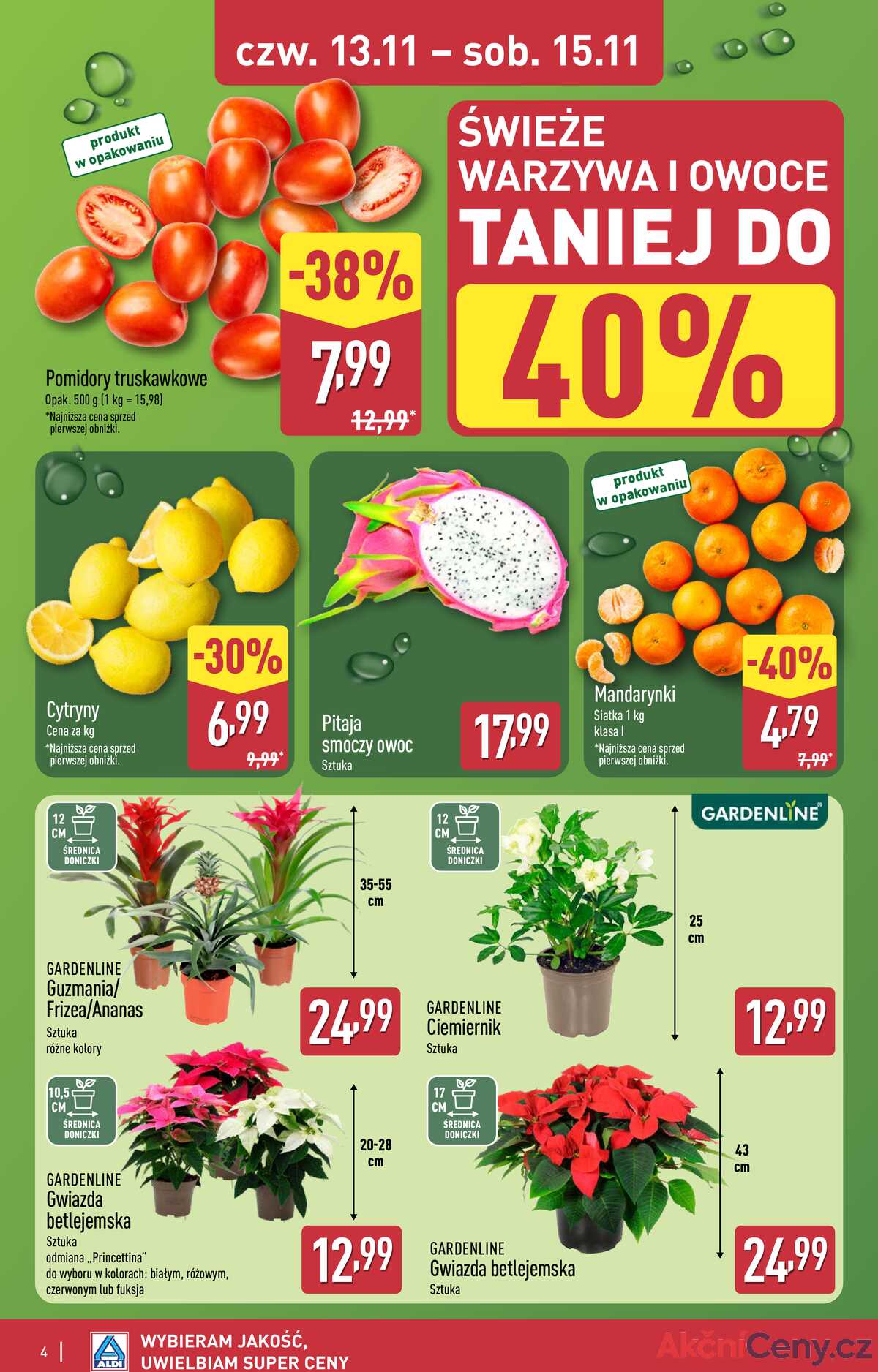 Leták Aldi Polsko 13.11.-15.11.2025 - Víkendová nabídka strana 4