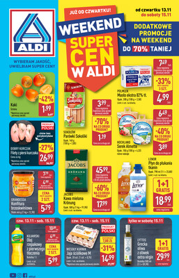 Leták Aldi Polsko 13.11.-15.11.2025 - Víkendová nabídka