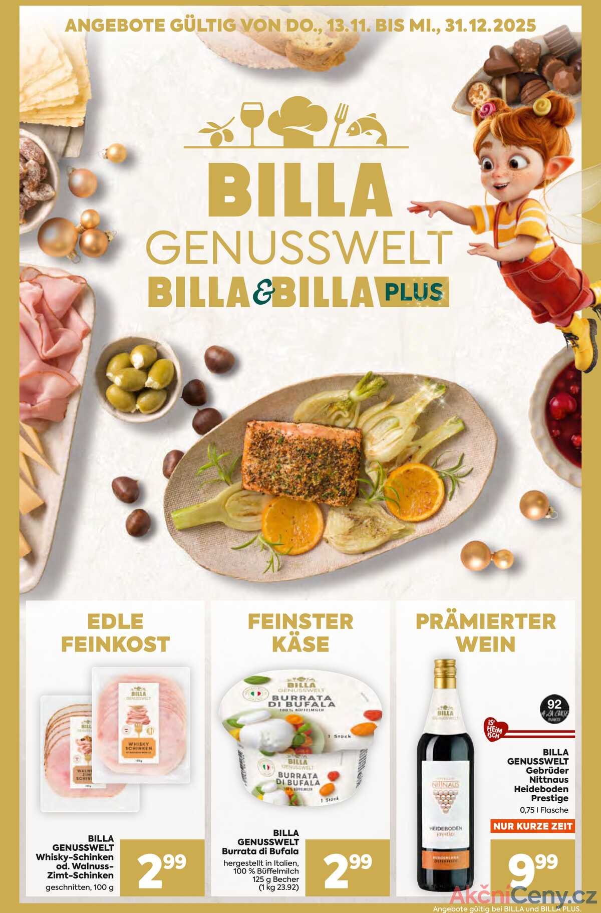 Leták BILLA Rakousko 13.11.-31.12.2025 strana 1