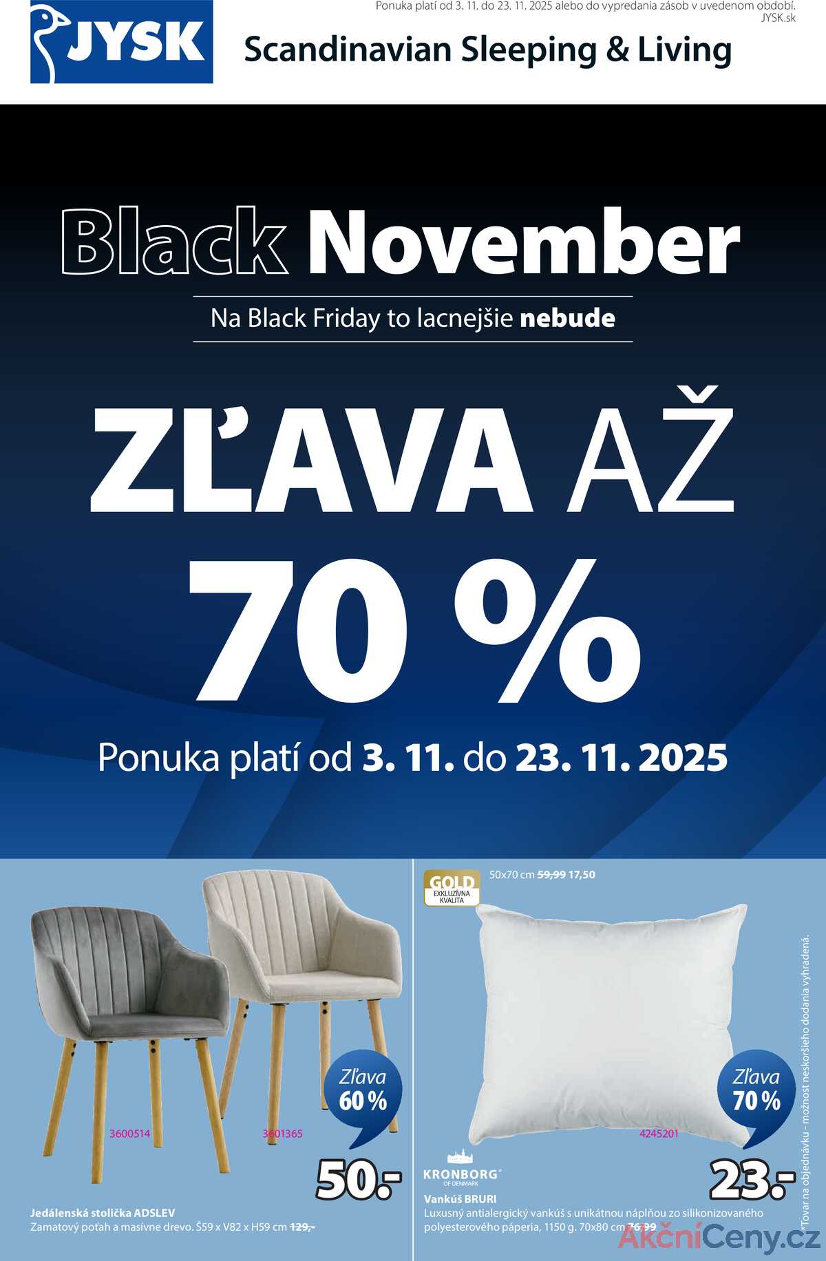 Jysk od 3.11. do 23.11.2025 strana 1