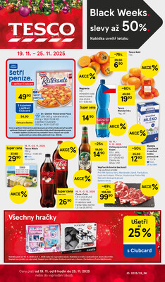 Tesco malé hypermarkety od 19.11. do 25.11.2025