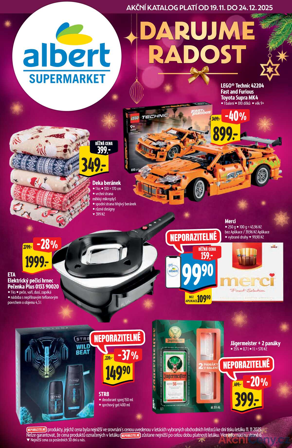 Albert Supermarket katalog Vánoce od 19.11. do 24.12.2025 strana 1