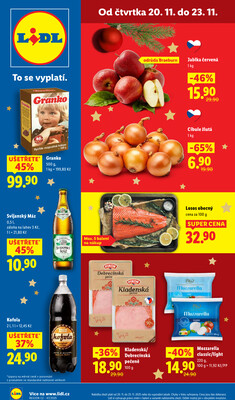 Lidl Čtvrtek od 20.11. do 23.11.2025