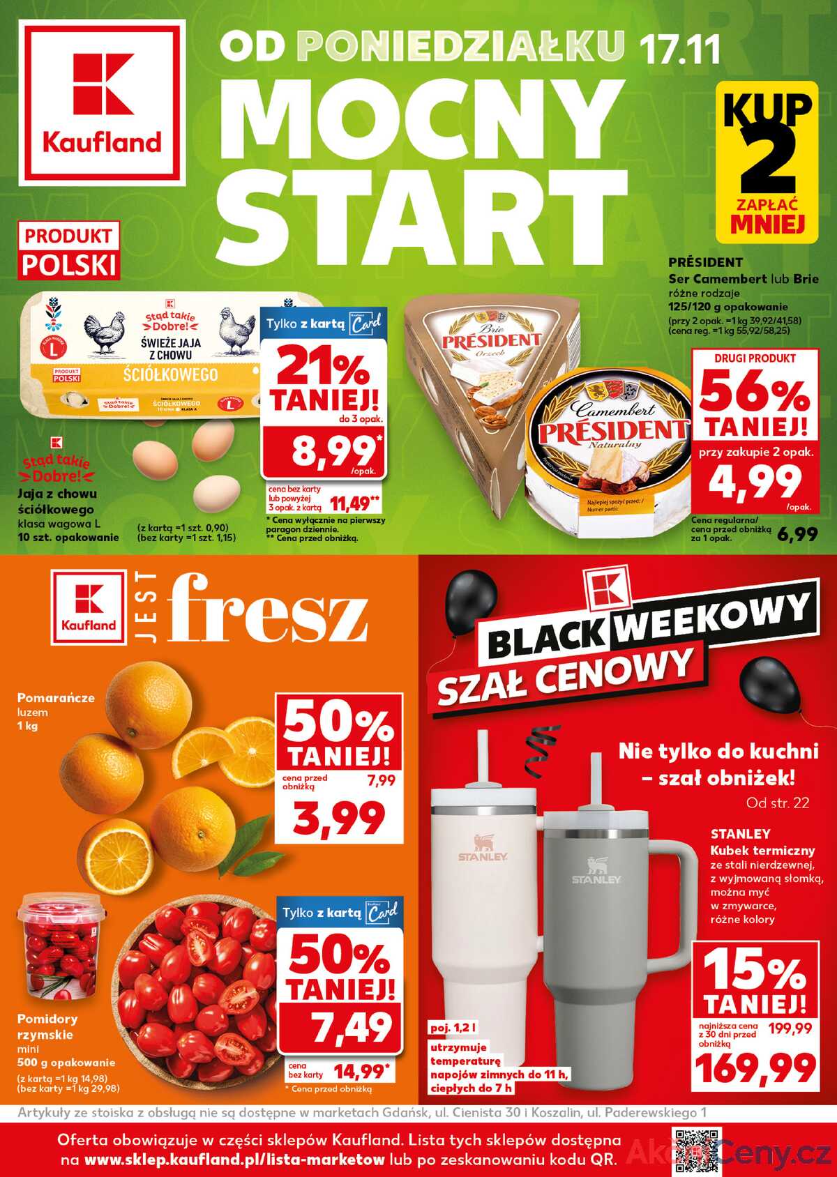 Leták Kaufland Polsko 17.11.-19.11.2025 - Silný start strana 1