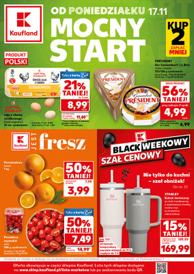 Leták Kaufland Polsko 17.11.-19.11.2025 - Silný start