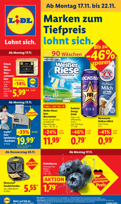 Leták Lidl Německo 17.11.-22.11.2025