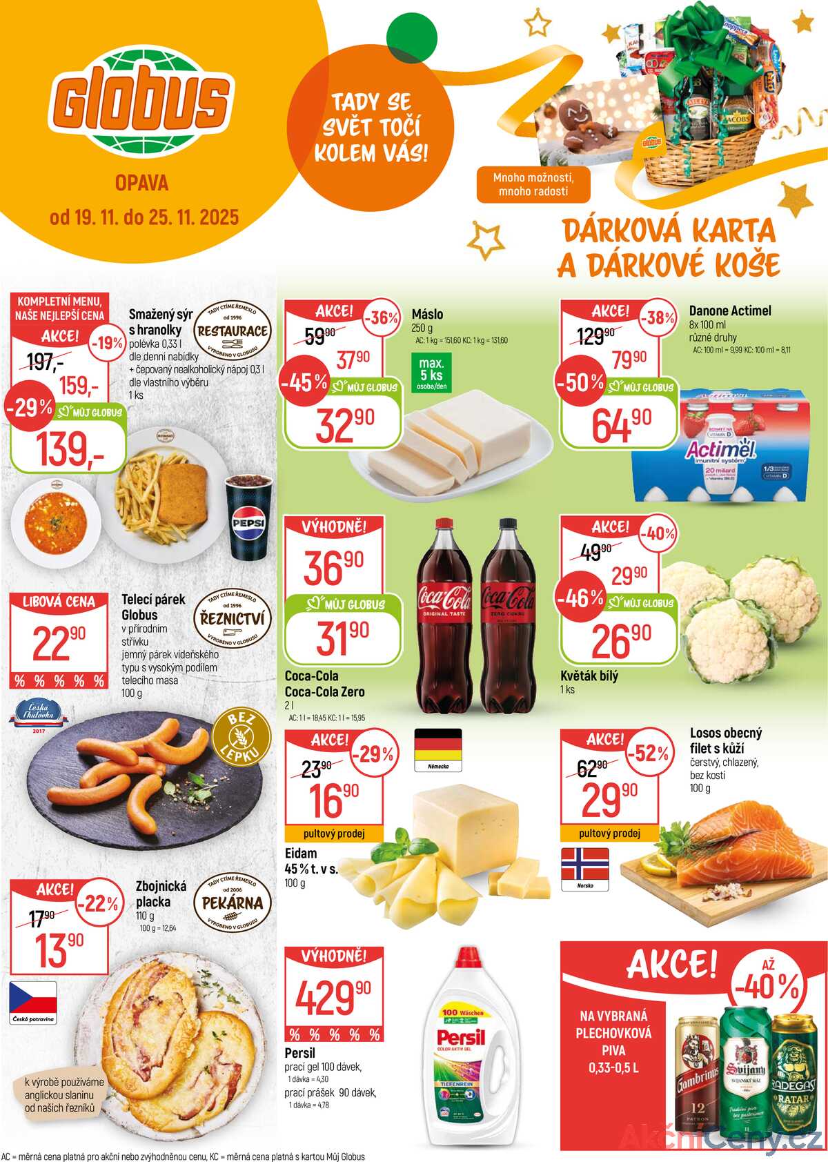 Akční leták Globus 19.11. - 25.11.2025 - Globus Opava strana 1