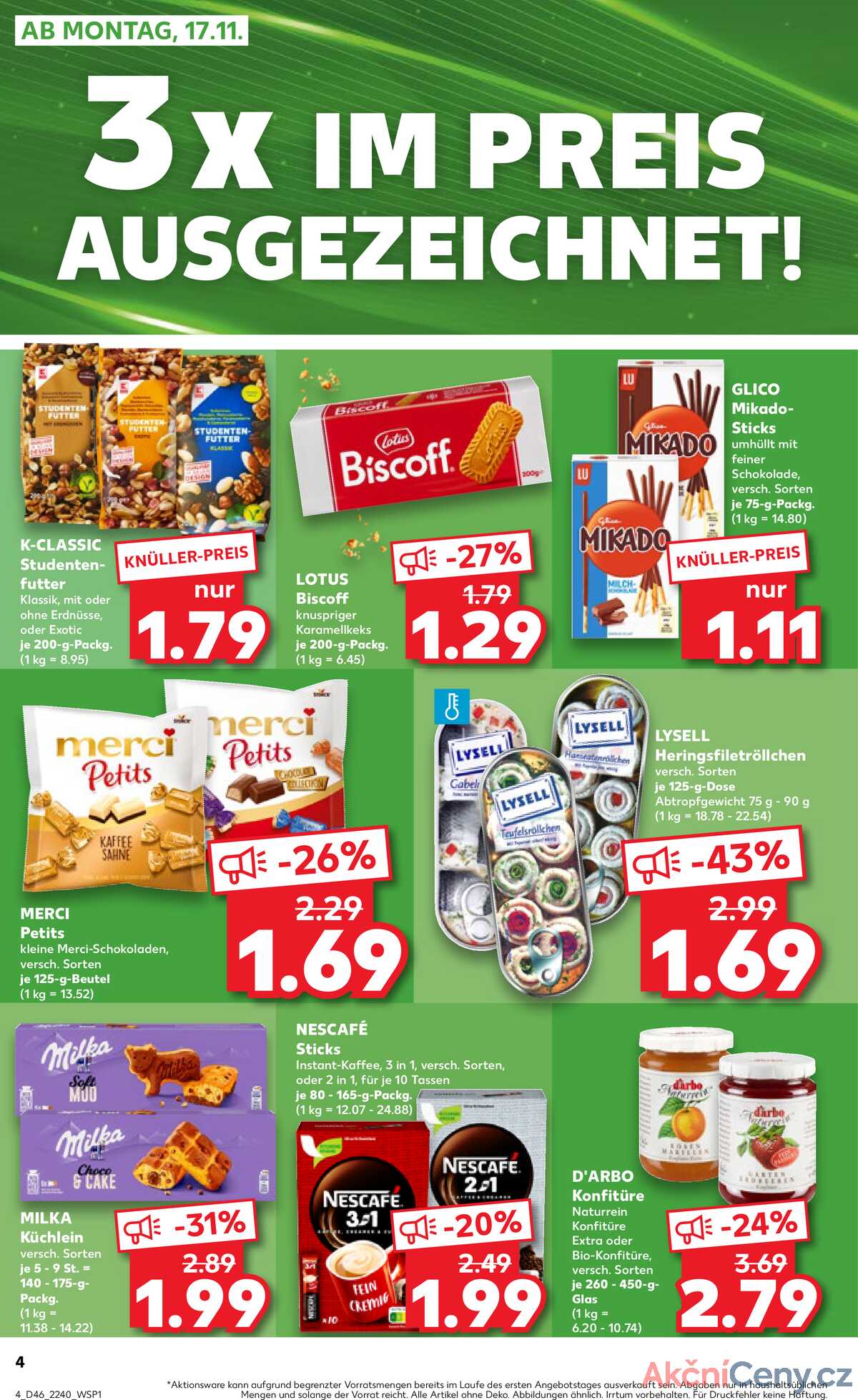 Leták Kaufland Německo 16.11.-19.11.2025 strana 4