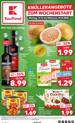 Leták Kaufland Německo 16.11.-19.11.2025