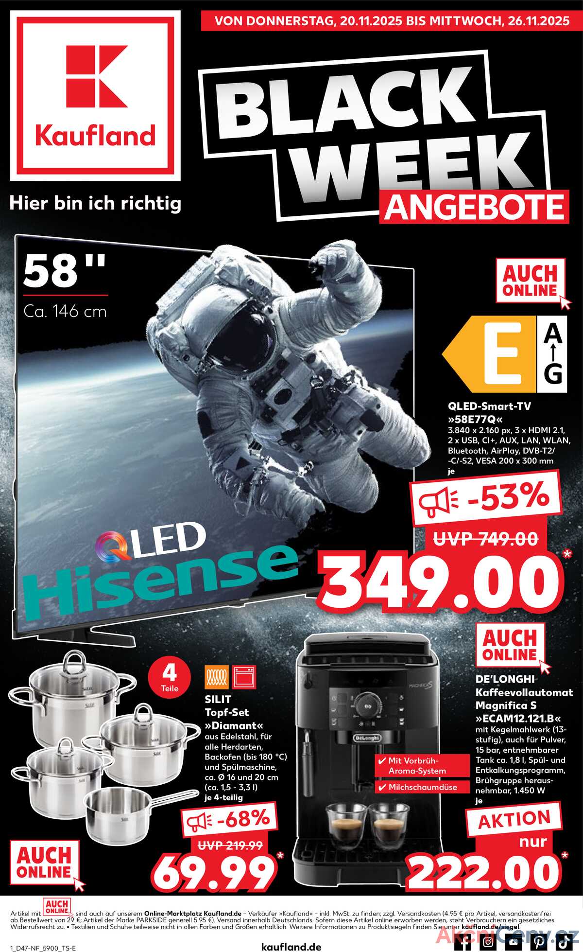 Leták Kaufland Německo 20.11.-26.11.2025 strana 1