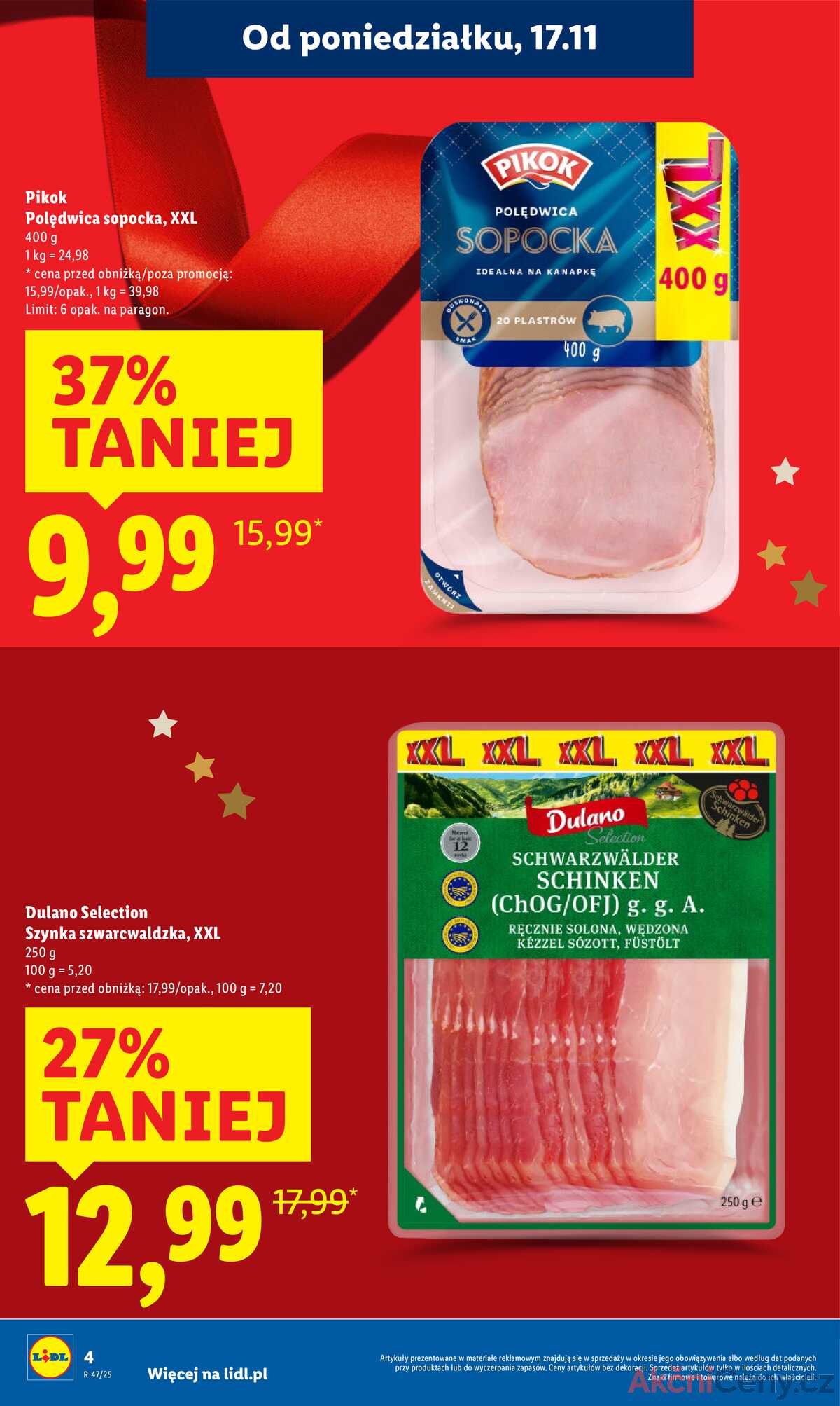 Leták Lidl Polsko 17.11.-19.11.2025 strana 4