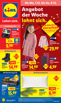 Leták Lidl Německo 1.12.-6.12.2025