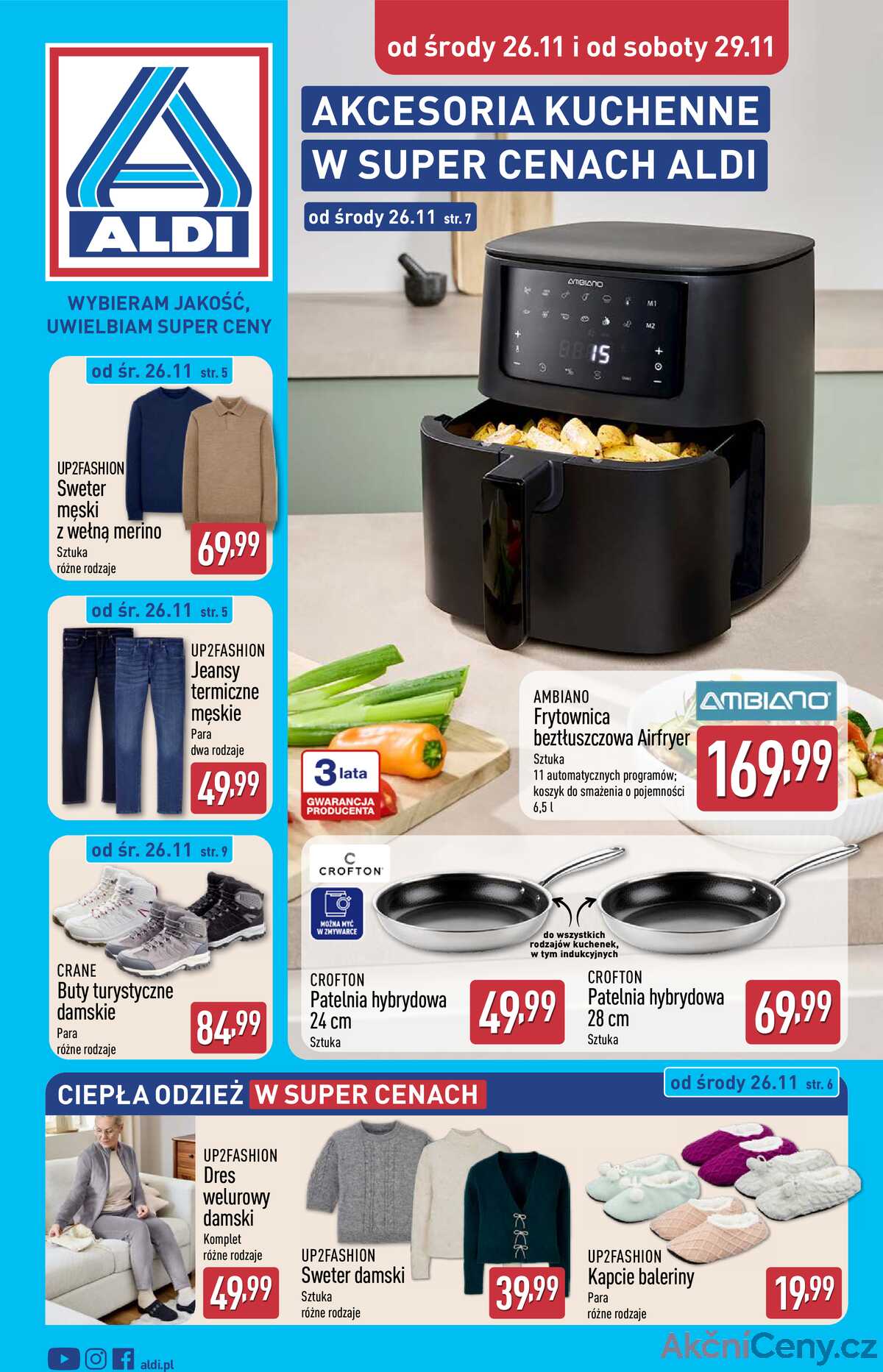 Leták Aldi Polsko 26.11.-2.12.2025 - Průmyslové výrobky a textil strana 1
