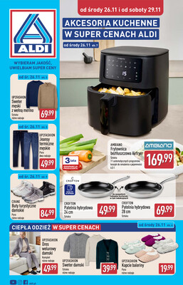 Leták Aldi Polsko 26.11.-2.12.2025 - Průmyslové výrobky a textil