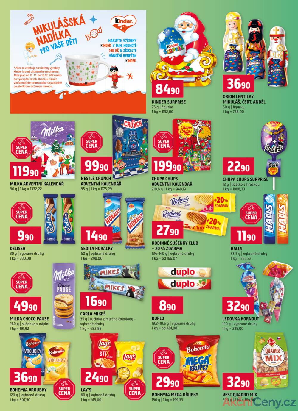 Leták Terno - Terno Zlín, Český Krumlov, Prachatice, Tábor, Strakonice, Blatná 19.11. - 25.11. - strana 8