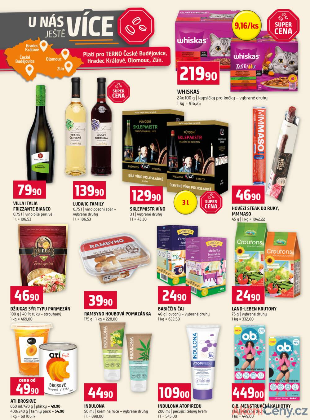 Leták Terno - Terno Zlín, Český Krumlov, Prachatice, Tábor, Strakonice, Blatná 19.11. - 25.11. - strana 19