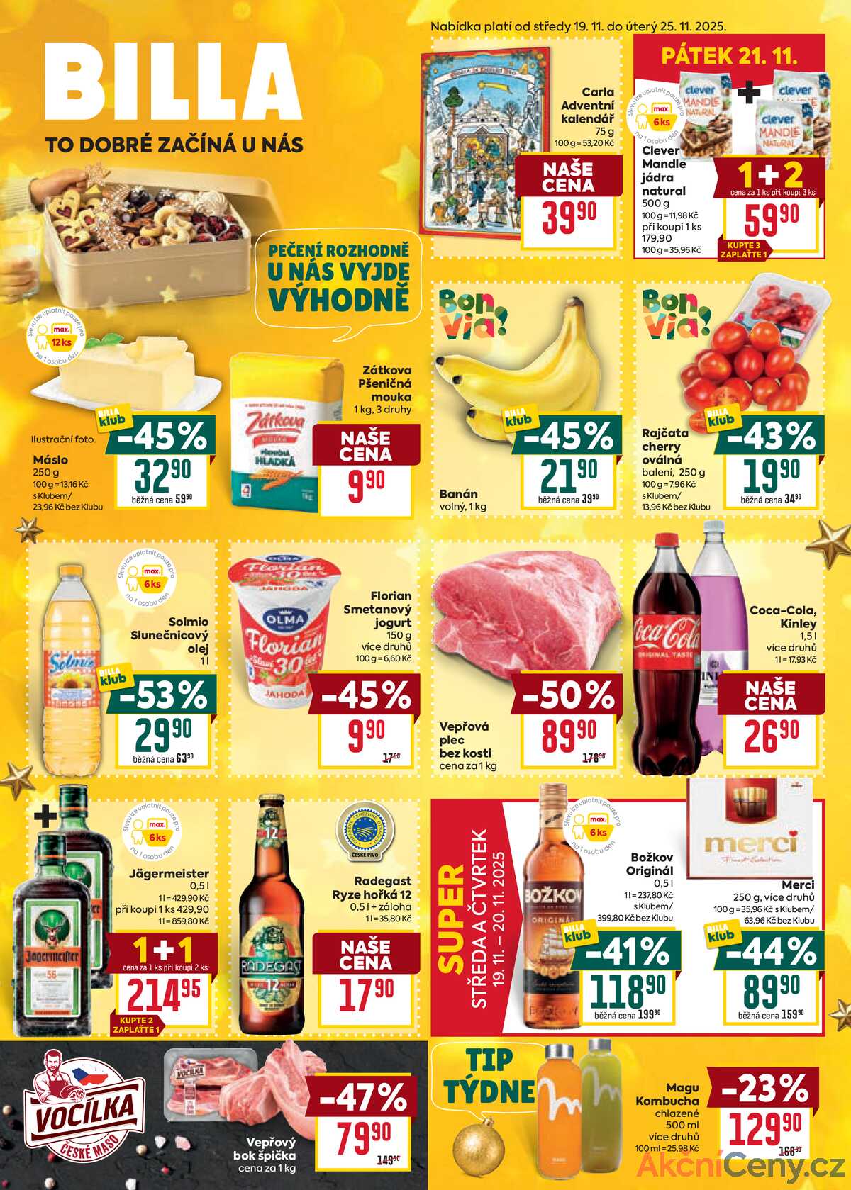 Billa malý leták od 19.11. do 25.11.2025 strana 1