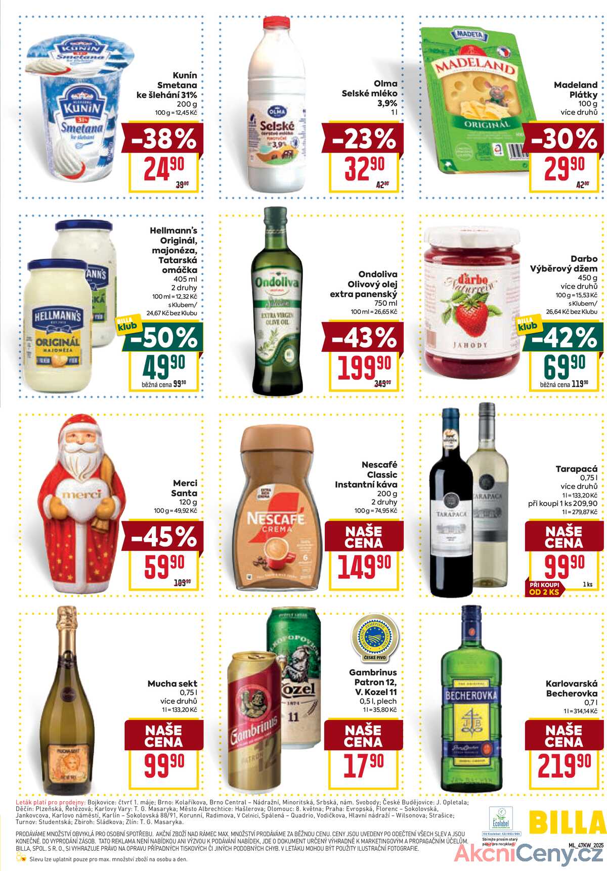 Billa malý leták od 19.11. do 25.11.2025 strana 3