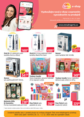 Teta drogerie eshop od 20.11. do 2.12.2025