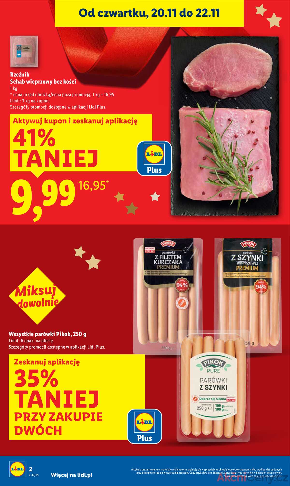 Leták Lidl Polsko 20.11.-22.11.2025 strana 2