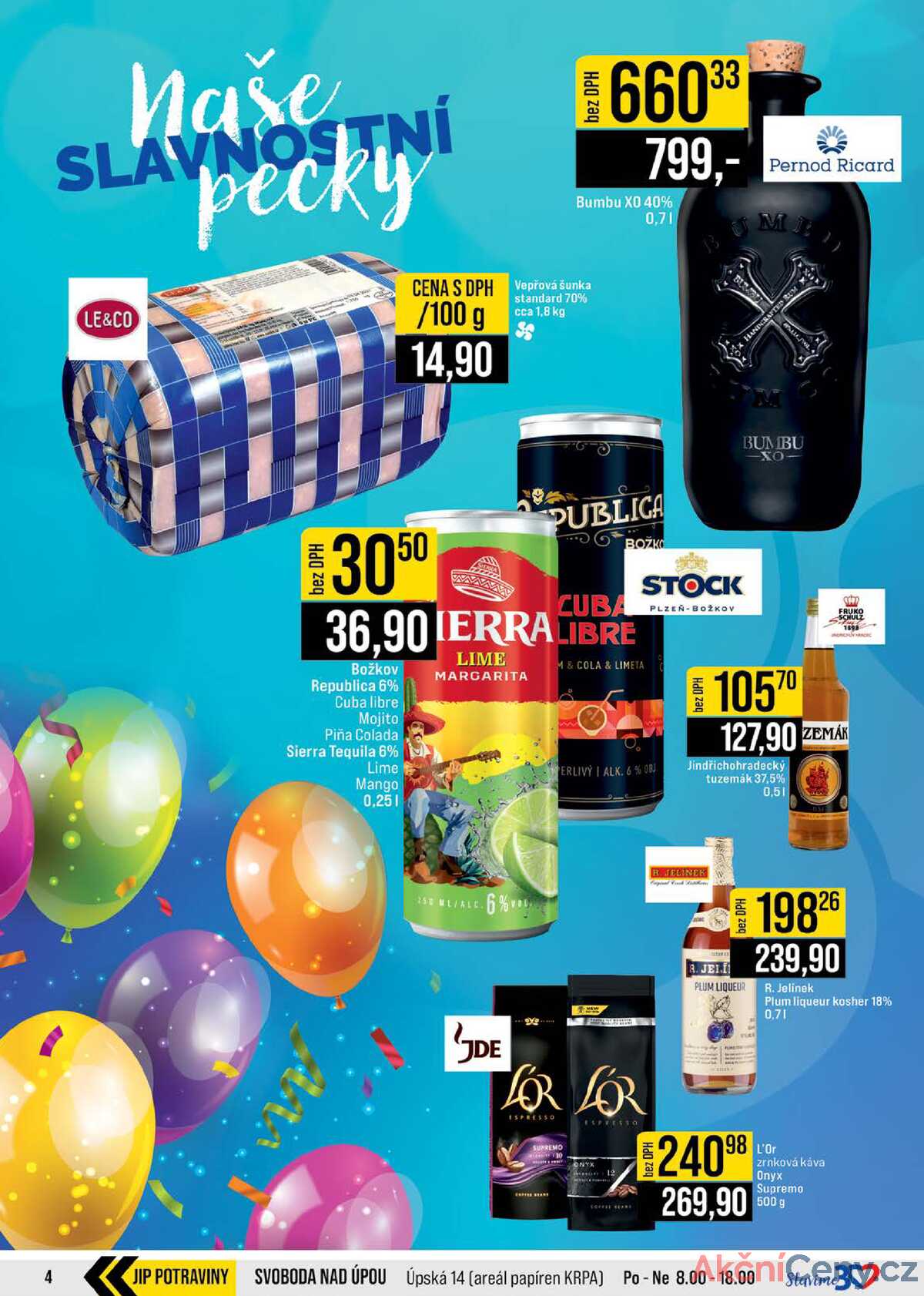 JIP Cash & Carry České Budějovice, Most, Náchod, Polička, Sušice a Svoboda nad Úpou od 19.11. do 25.11.2025 strana 4