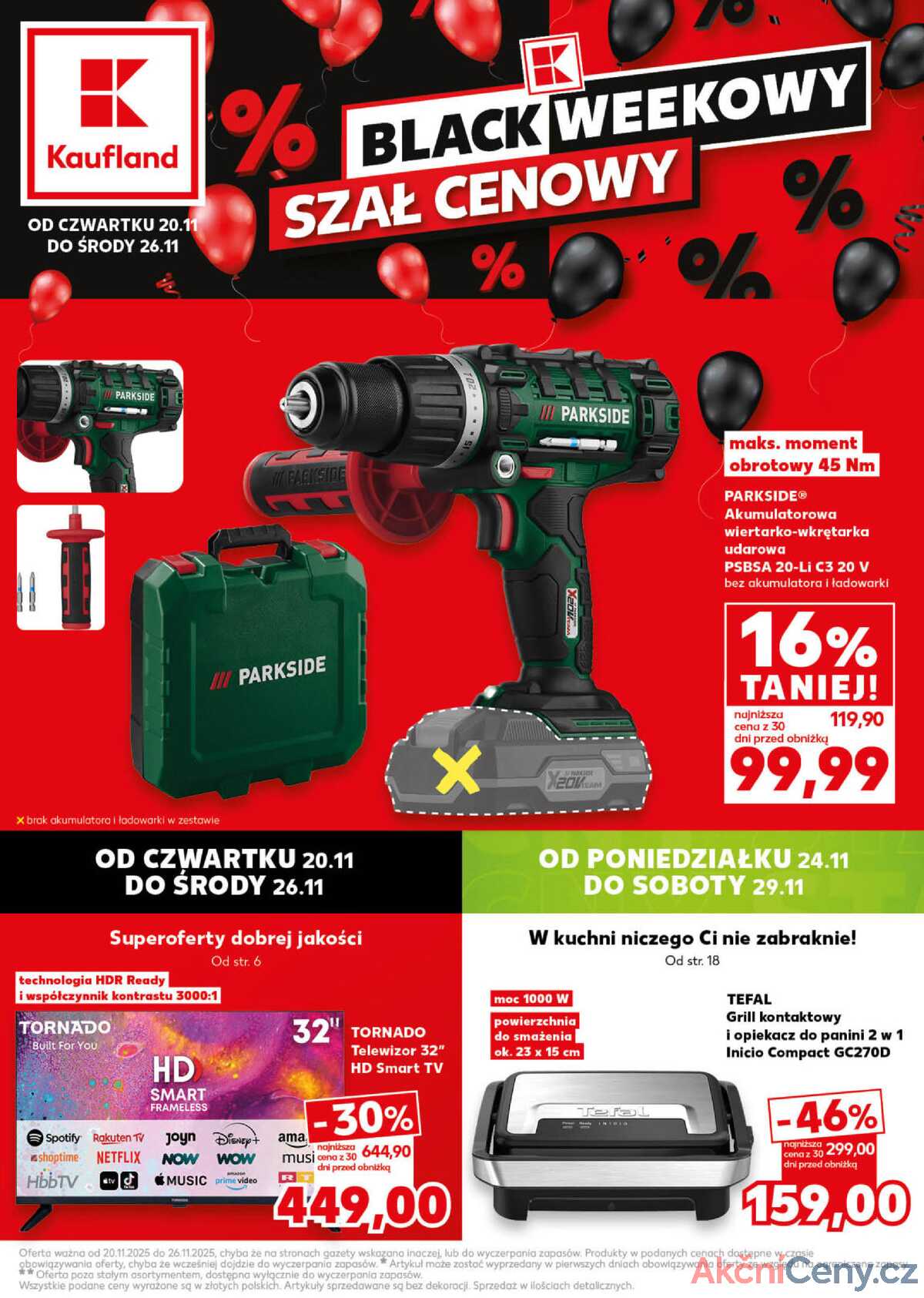 Leták Kaufland Polsko 20.11.-26.11.2025 strana 1