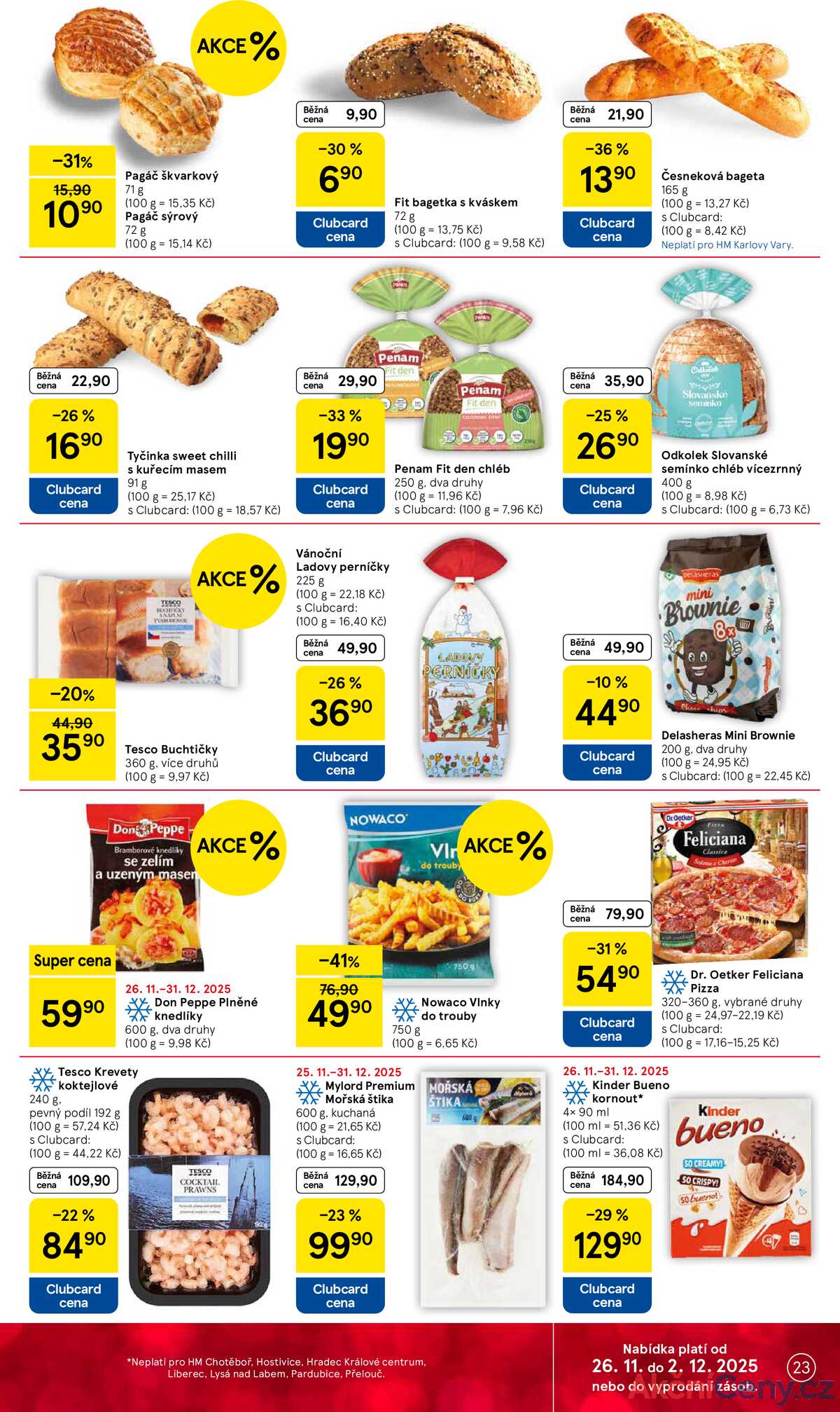 Tesco malé hypermarkety od 26.11. do 2.12.2025 strana 23