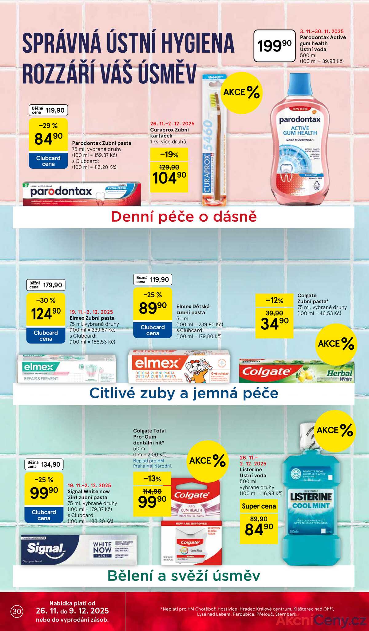 Tesco malé hypermarkety od 26.11. do 2.12.2025 strana 30