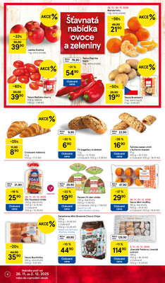 Tesco supermarkety od 26.11. do 2.12.2025