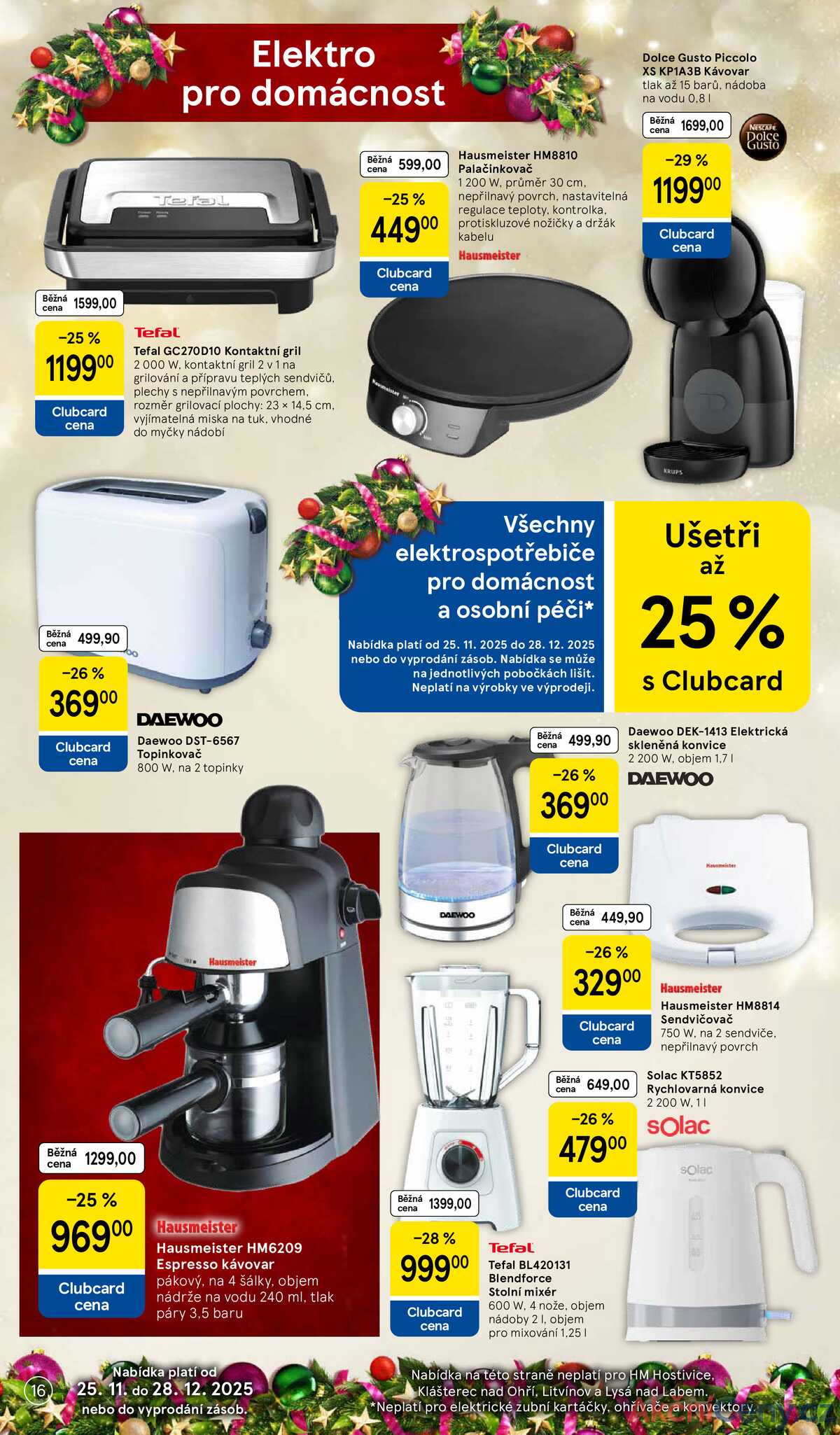 Tesco SPECIÁL velké hypermarkety  od 25.11. do 24.12.2025 strana 16