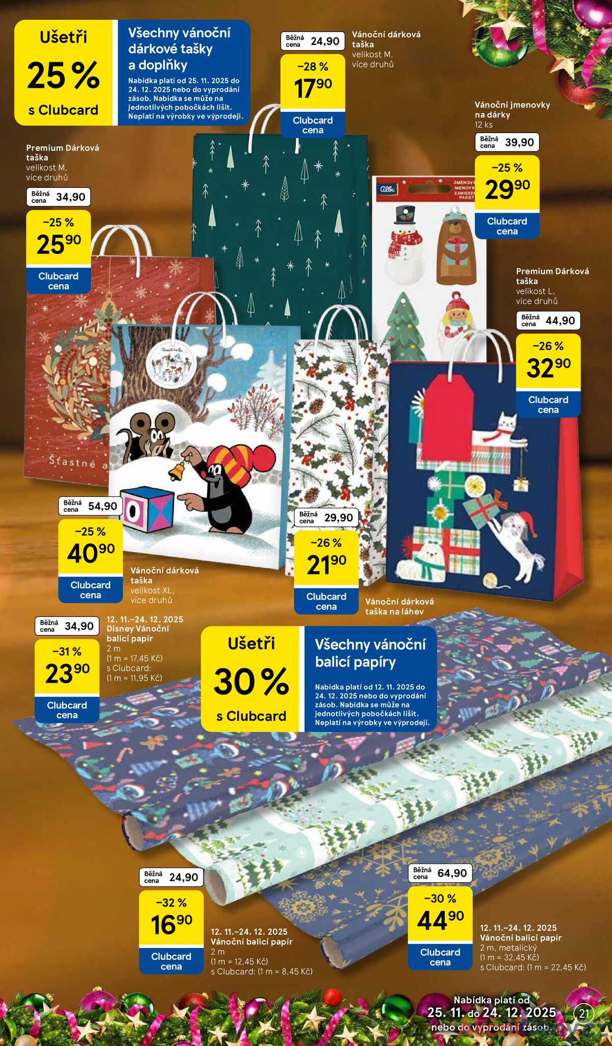 Tesco SPECIÁL velké hypermarkety  od 25.11. do 24.12.2025 strana 21